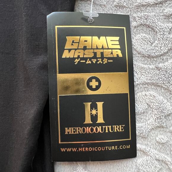 Gamemaster + Heroicouture Mock Turtleneck Long Sleeve Black Top 2XL - Picture 9 of 9